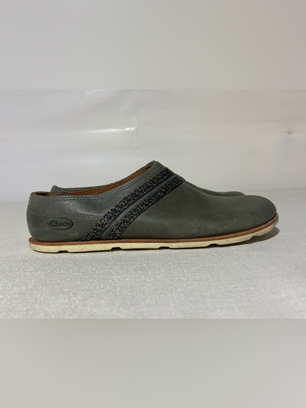 Chaco Harper Slide Mules Slides Clogs Castlerock Leather Shoes Womens US 8.5